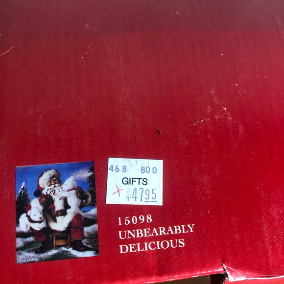 Vtg Clothtique Possible Dreams Santa 15098 Unbearably Delicious w/box - Picture 6 of 6